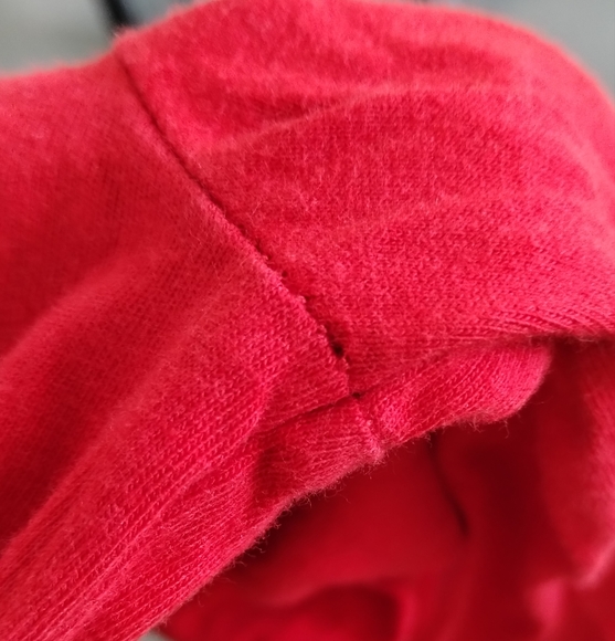 •Nike Long Sleeve Shirt Kid Small Fitted Red Shirt Swoosh Logo - Picture 5 of 10